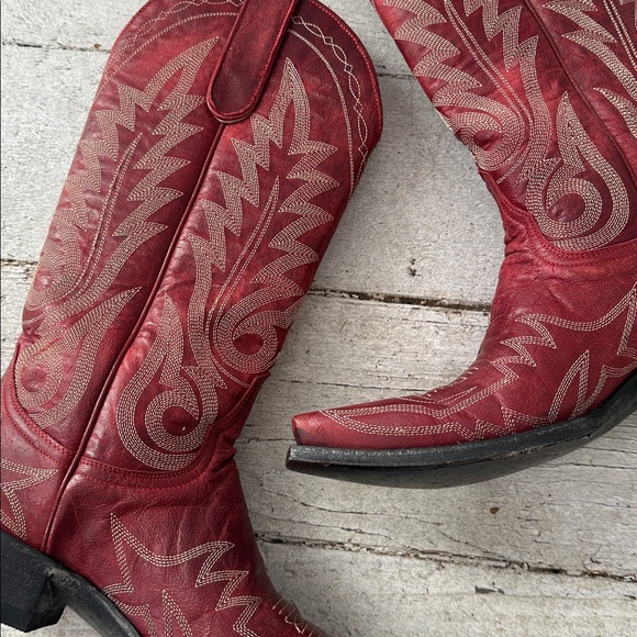 Old Gringo Western Stitched Genuine Leather Cowgirl Boot Size 6.5 - Picture 2 of 6